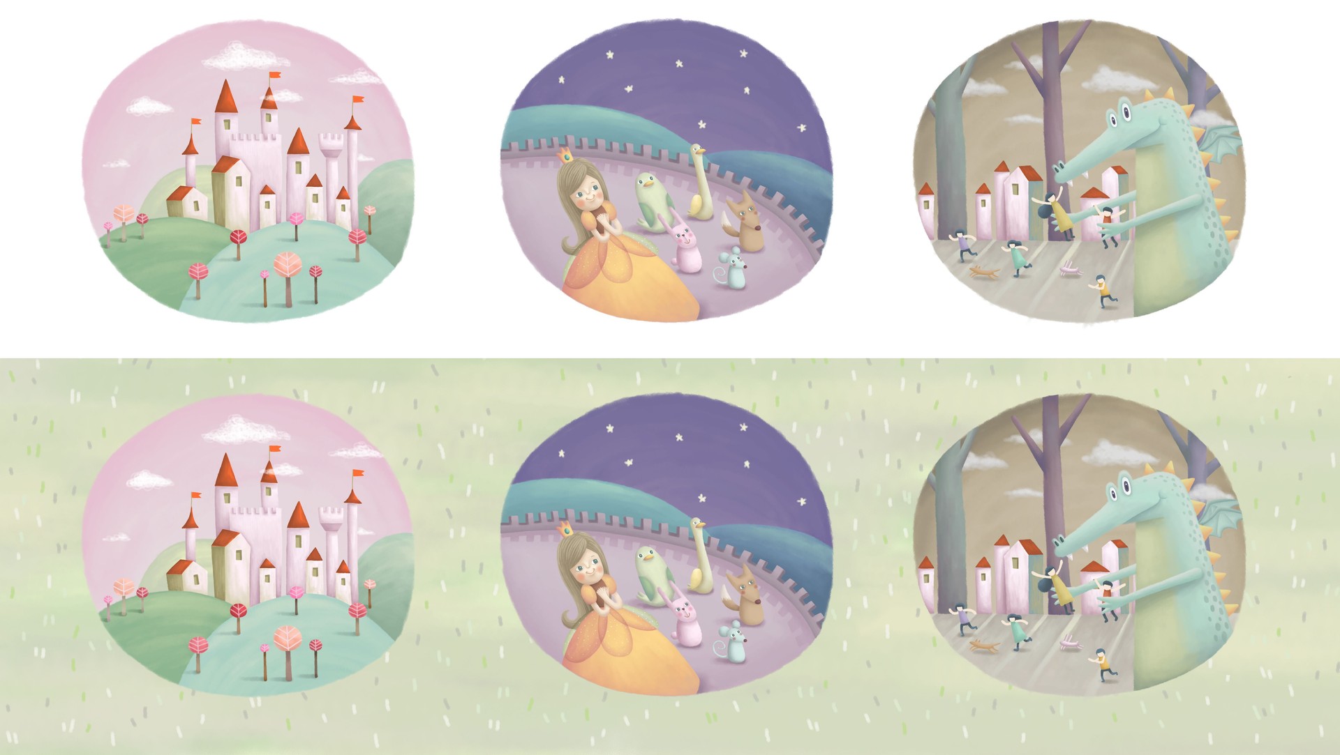 Fairy tale scenes